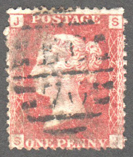 Great Britain Scott 33 Used Plate 204 - JJ - Click Image to Close